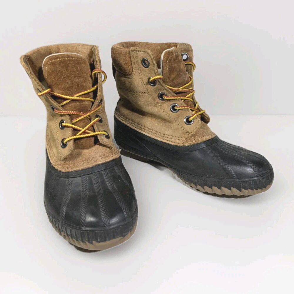 Sorel Youth Sz 5 Girls Boys Cheyanne II Lace Elk Black Insulated Snow Boot